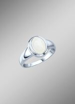 Damesring met echte maansteen 