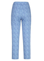 Broek in actueel design AZUURBLAUW-WIT
