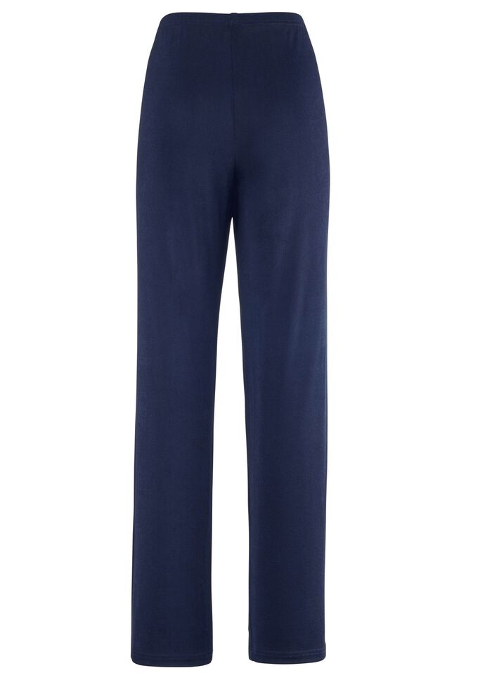 Broek met elegante glans 