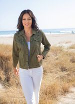 Geborduurd spijkerjack 