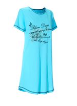 Set van twee nachthemden, korte mouwen met ronde hals 