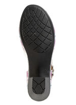 Gemini sandaal met bandjes en decoratieve perforaties WIT-BONTE