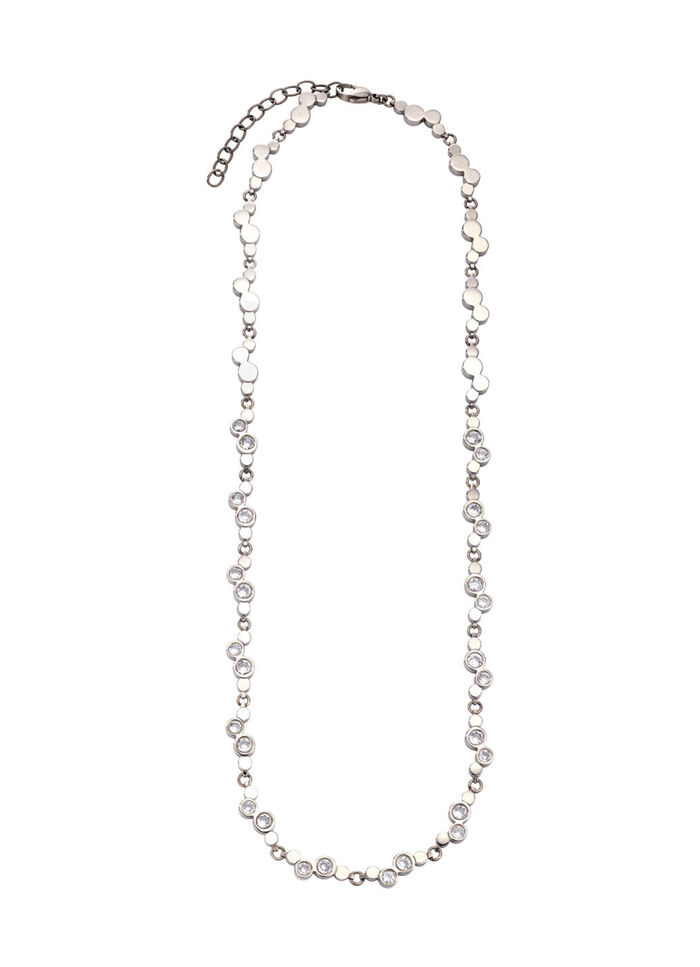 Titanium ketting met synthetische zirkonia 