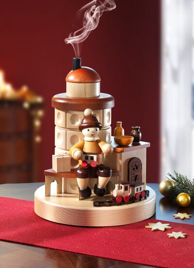 Rookoven gemaakt van massief lokaal hout 