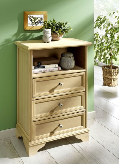 Gedeeltelijk massieve dressoirs met metalen knopen 