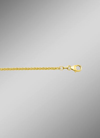 3-strengs gouden gevlochten ketting 