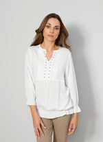 Slip-on blouse met ruches 
