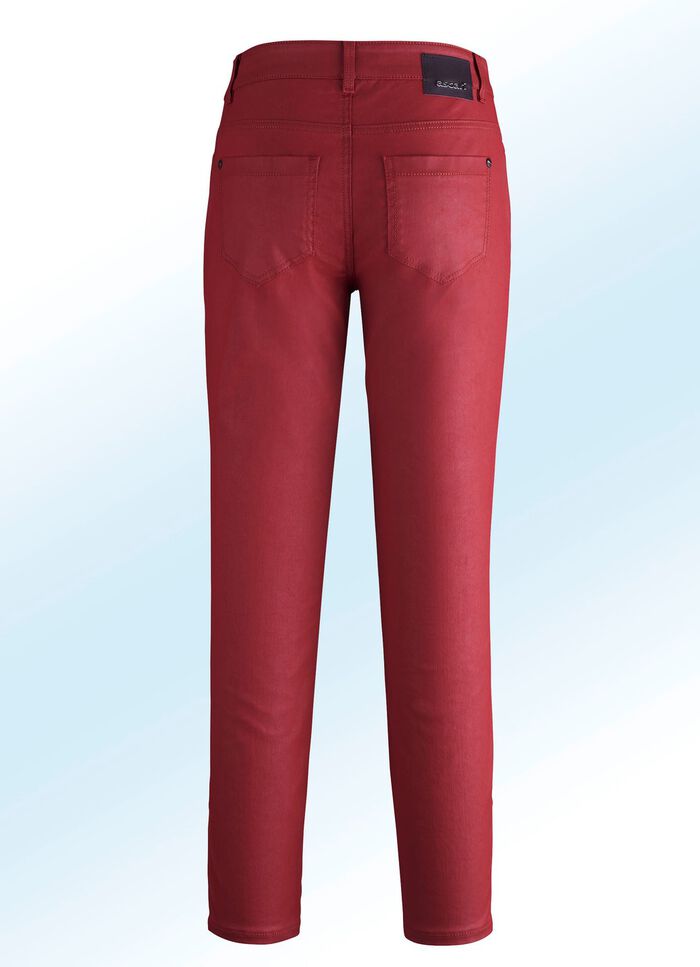 Subtiel glanzende broek 