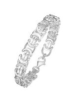 Geweldige koningskettingarmband in zilver 