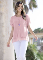 Tuniek met decoratieve motiefprint 