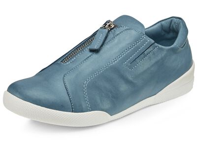 Andrea Conti pantoffels met praktische ritssluiting 