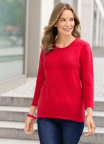 Trui in een decoratieve mix van patronen 