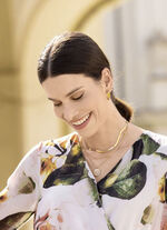 3-rijige ketting in goudlook 