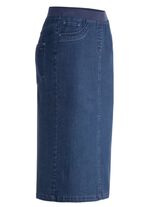 Rok met rechte snit JEANSBLAUW