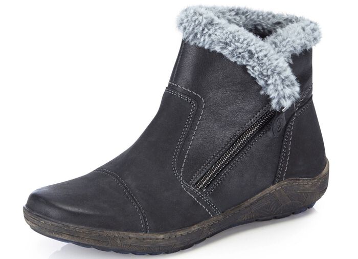 ELENA EDEN laarsje met grijze pluche kraag 