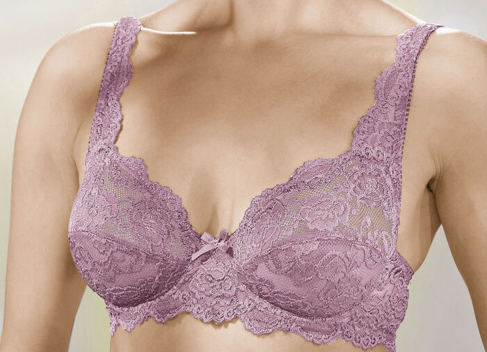 Sassa twee-pack elastische kanten beugelbeha 1X KROKUUS, 1X POEDER