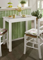 Eettafel van massief beukenhout met verlengstuk WIT