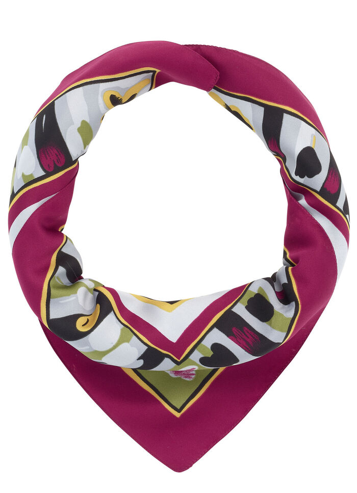 Nicki handdoek met fantasiebloemmotief 