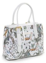 TIZIA, tas, dames, met afneembare, verstelbare schouderband WEISS-JADEGR&Uuml;N