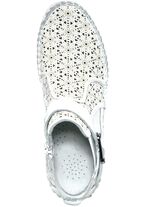 Gemini, zomer enkellaarsjes voor dames, breedte G, met uitneembaar voetbed 