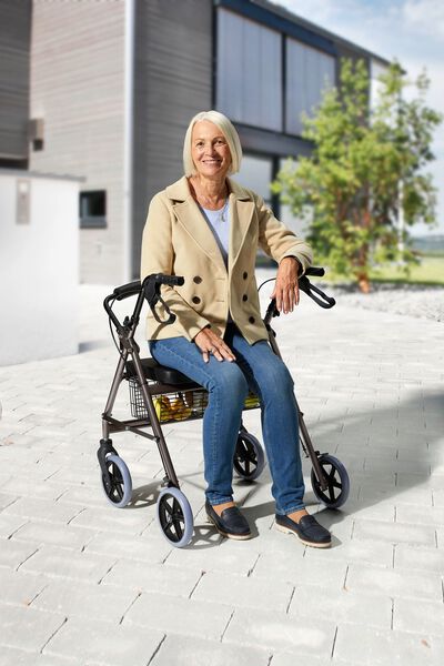 Rollator XXL met hoogwaardig stalen frame 