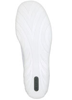 Remonte veterlaarsje van bedrukt en glanzend metallic synthetisch materiaal WIT-POEDERROZE