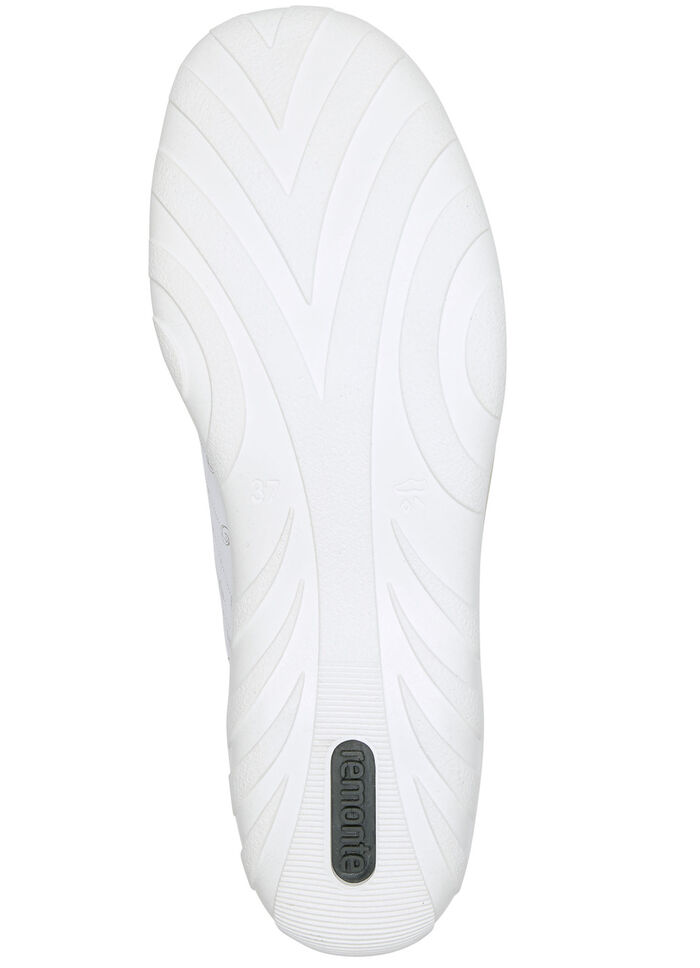 Remonte veterlaarsje van bedrukt en glanzend metallic synthetisch materiaal WIT-POEDERROZE