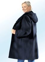 Korte jas met vaste capuchon 