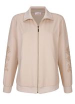 Sweatvest met zijzakken 