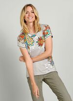 Shirt met patroonmixmotief 