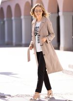 Functionele trenchcoat met riem. 