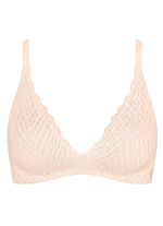 sloggi ZERO Feel push-up bh met elastische kant Delicate Abrikoos