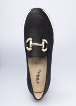 Comfort mocassin in lederlook 