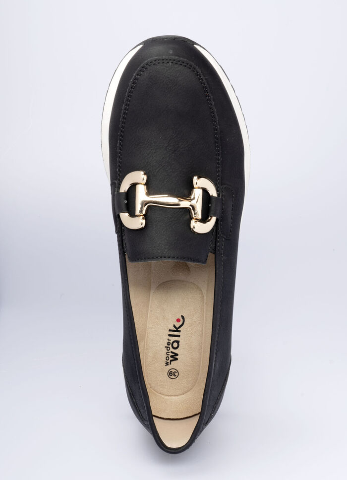 Comfort mocassin in lederlook 