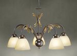 Hanglamp, 5-lichts, met ijzeren frame 