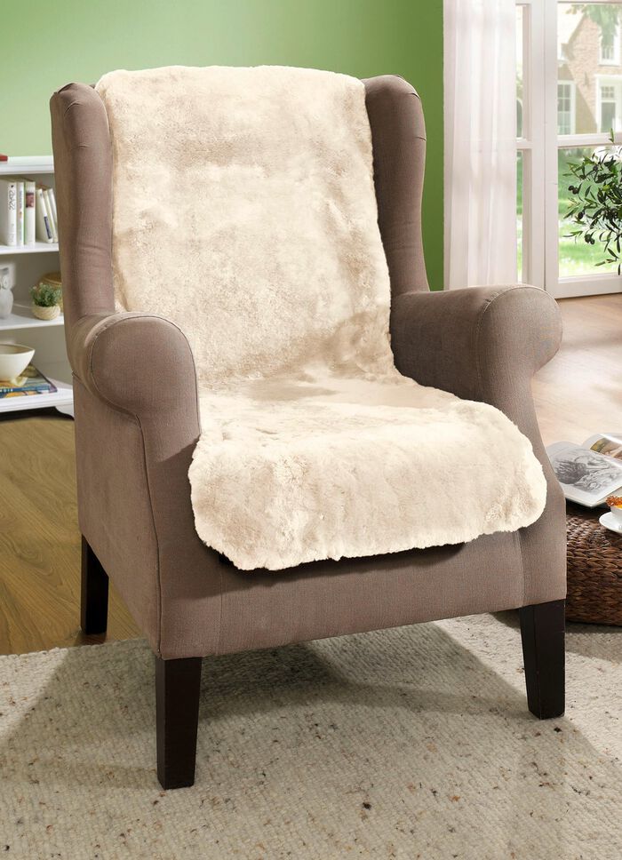 Comfortabel zachte lamsleren fauteuilbeschermers 