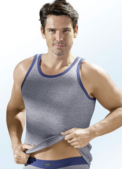 Drie-pack sportjacks in fijne rib, uni 