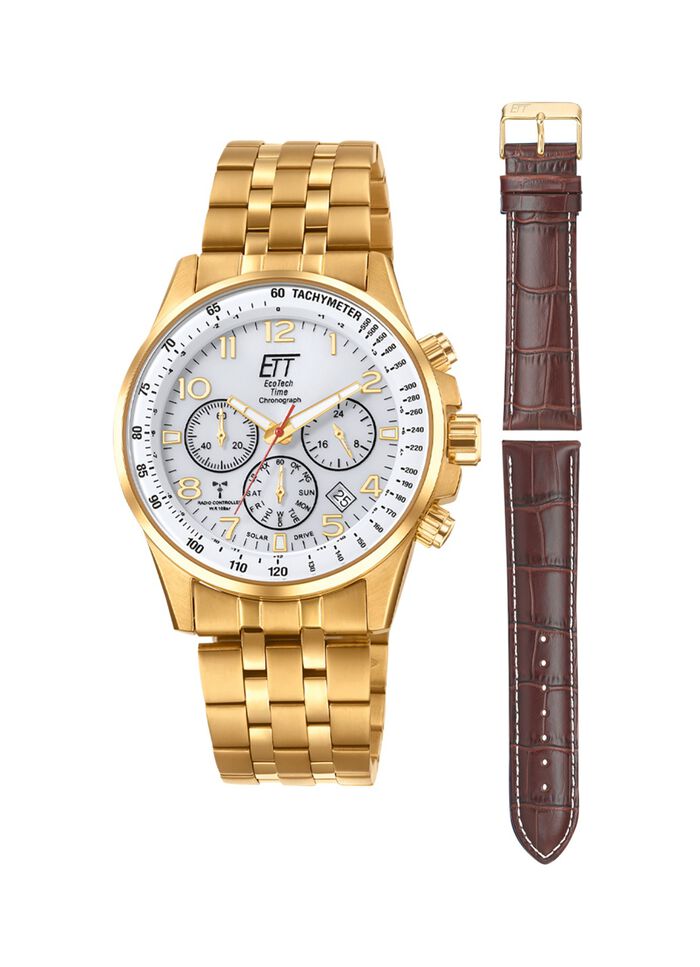 Radiogestuurd solar herenhorloge ETT EGS-11614-42MS 
