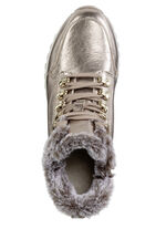 ELENA EDEN, gevoerde dameslaarzen, winterschoenen, breedte G, met uitneembaar voetbed GOUDBRONS