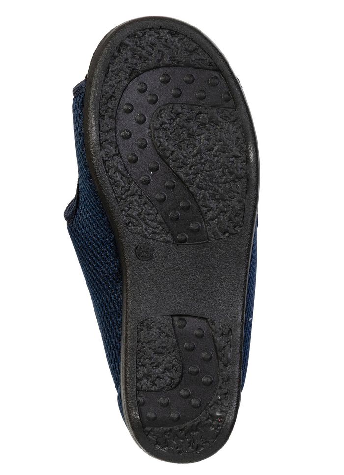 Comfortabele damespantoffels, breedte H, met uitneembaar voetbed 