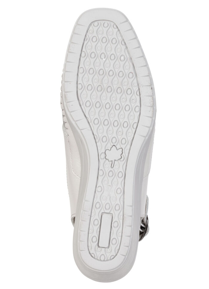 ELENA EDEN, chique damessandalen, breedte G, met elastische band ECRU-SILBER