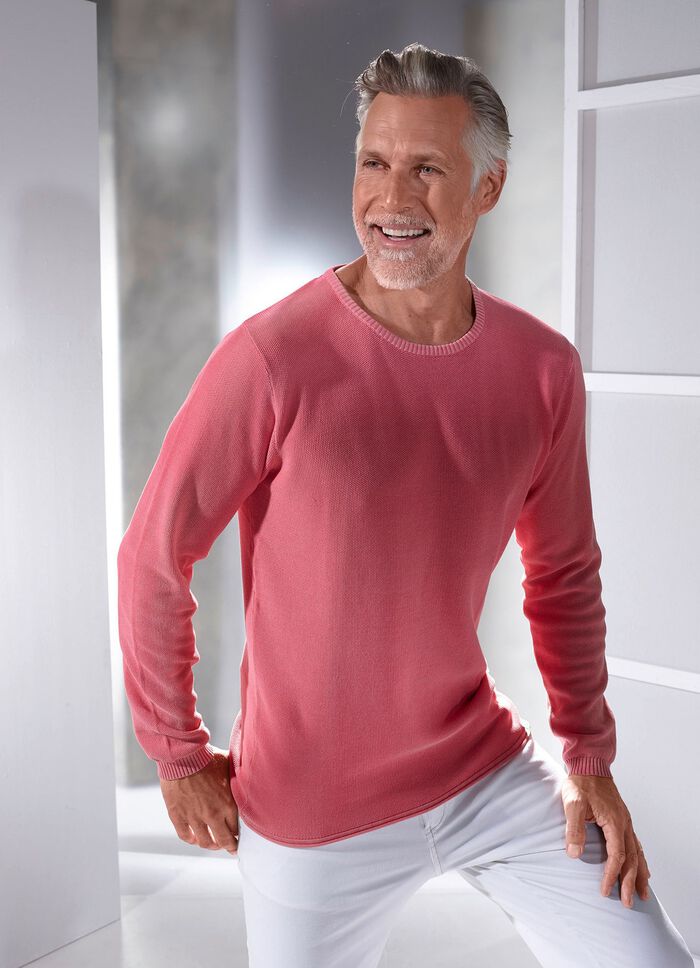 Trui met ronde hals van "Milano Italy" in 3 kleuren 