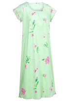 Set van twee nachthemden, korte mouwen met ronde hals 