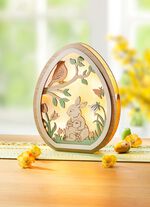 Verlicht houten paasei 