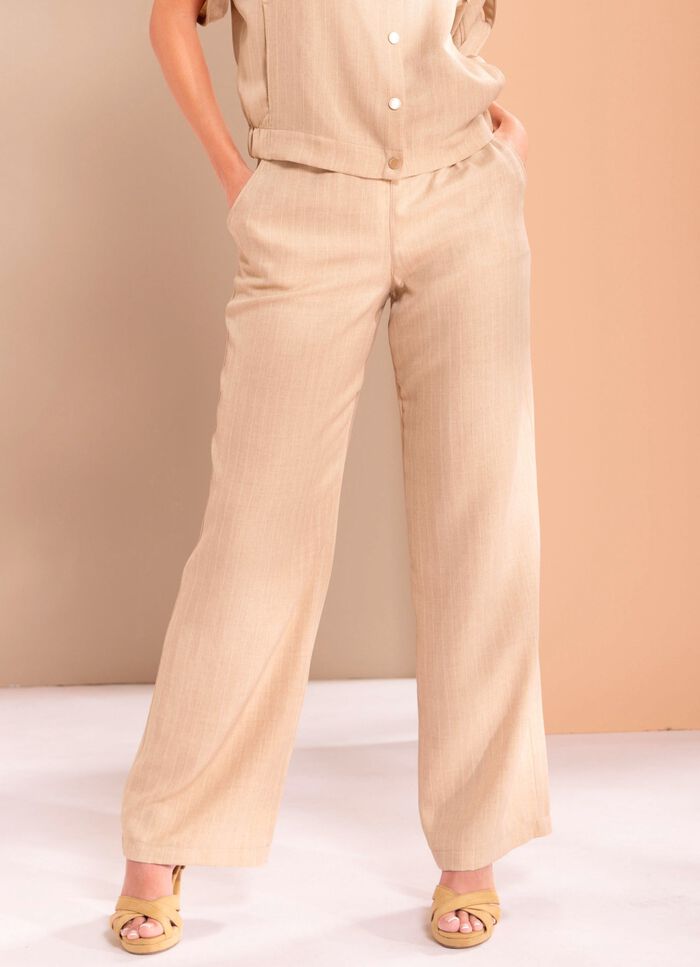 Broek met uitlopende pijpen 