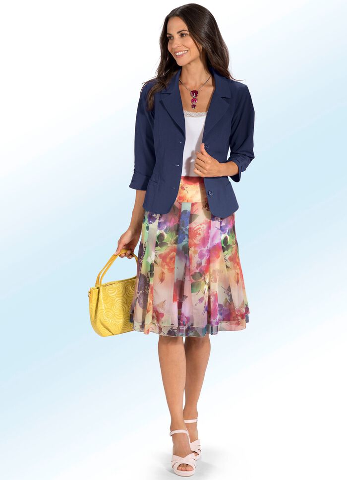 Blouseblazer met katoen 