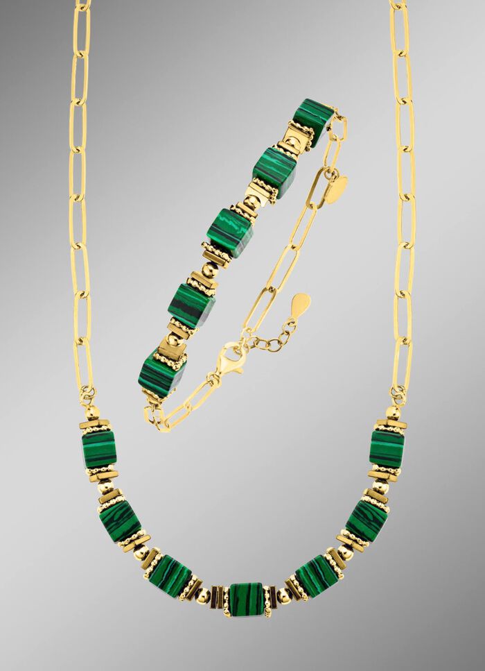 Elegantie ontmoet moderniteit &ndash; bezet met synthetisch malachiet 