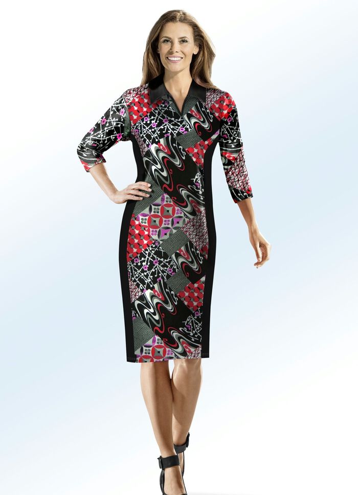 KLAUS MODELLE jurk met polokraag 