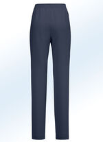 Broek met trendy beensplitten MARINE