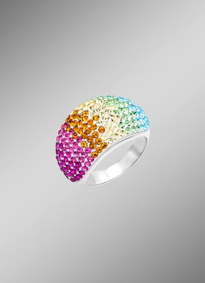 Damesring met Swarovski-element 
